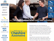 Tablet Screenshot of cheshireautomotive.com